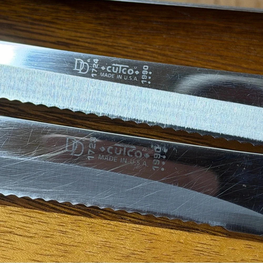 Cutco Knife set from 1989-90, 1721 1722 1723 1724 1725 & 1729 plus Island Block - Picture 6 of 17